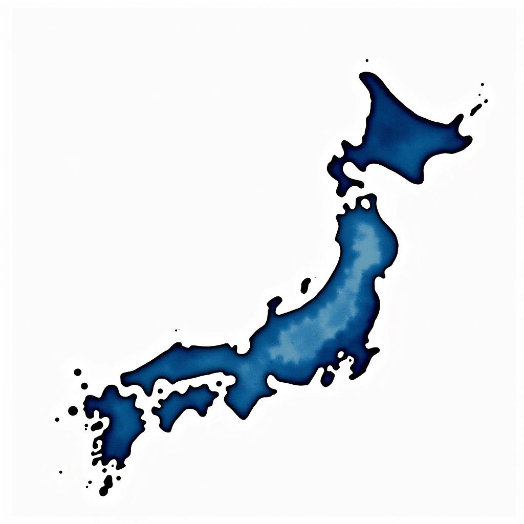 Akita prefecture — watercolor illustration