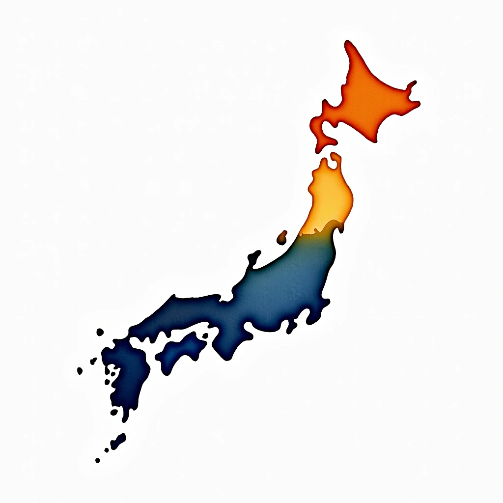Fukui prefecture — watercolor illustration