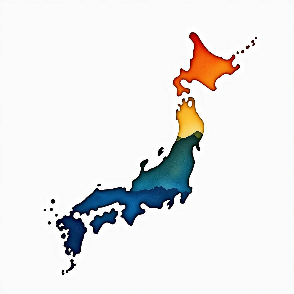 Gifu prefecture — watercolor illustration