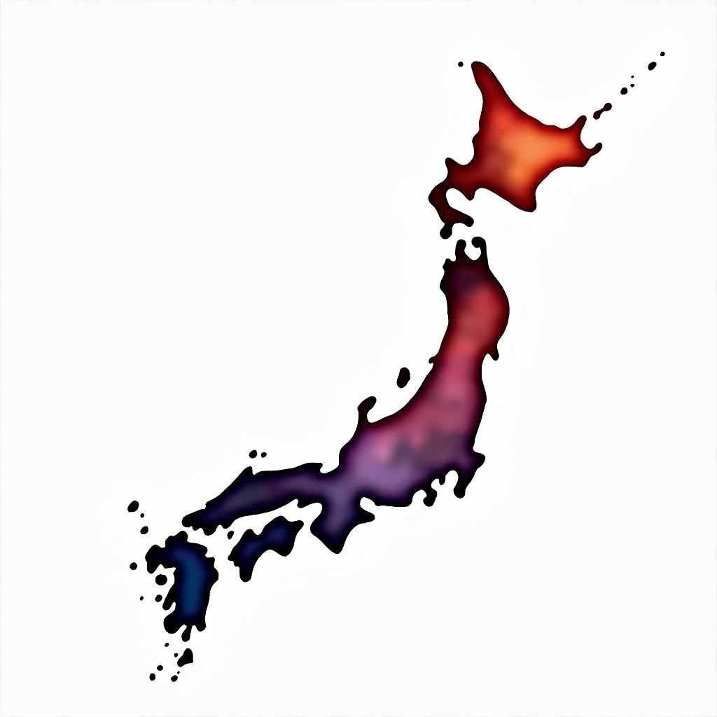 Kyoto prefecture — watercolor illustration