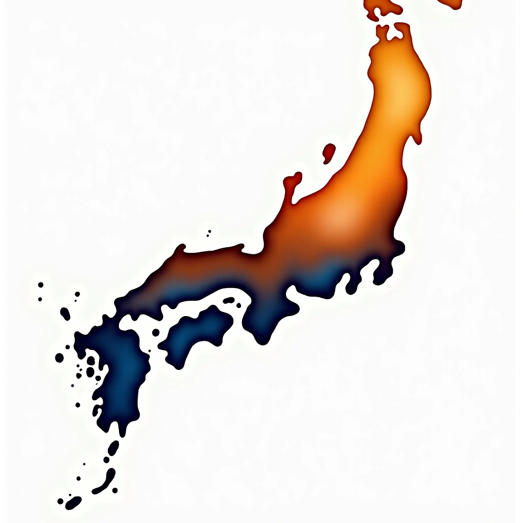 Nagasaki prefecture — watercolor illustration