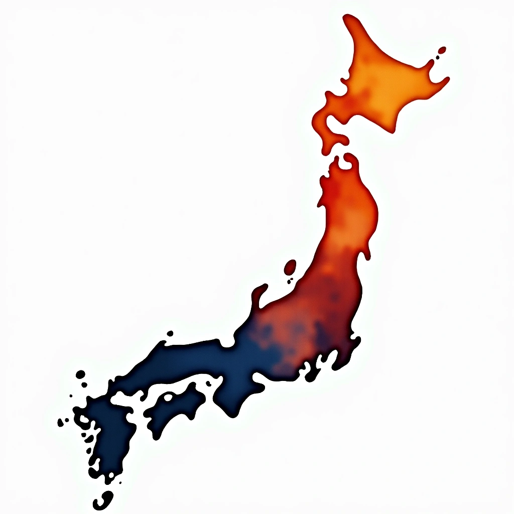 Tokyo prefecture — watercolor illustration