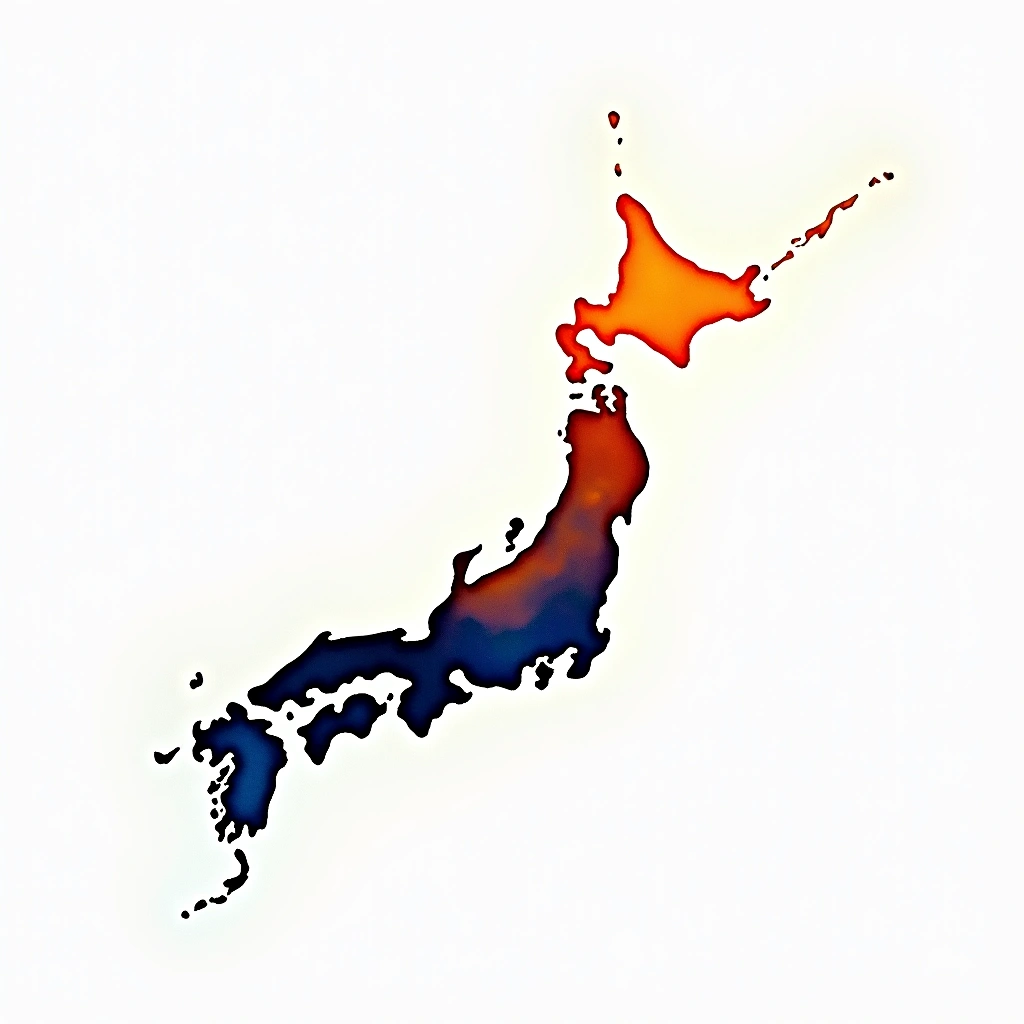 Wakayama prefecture — watercolor illustration