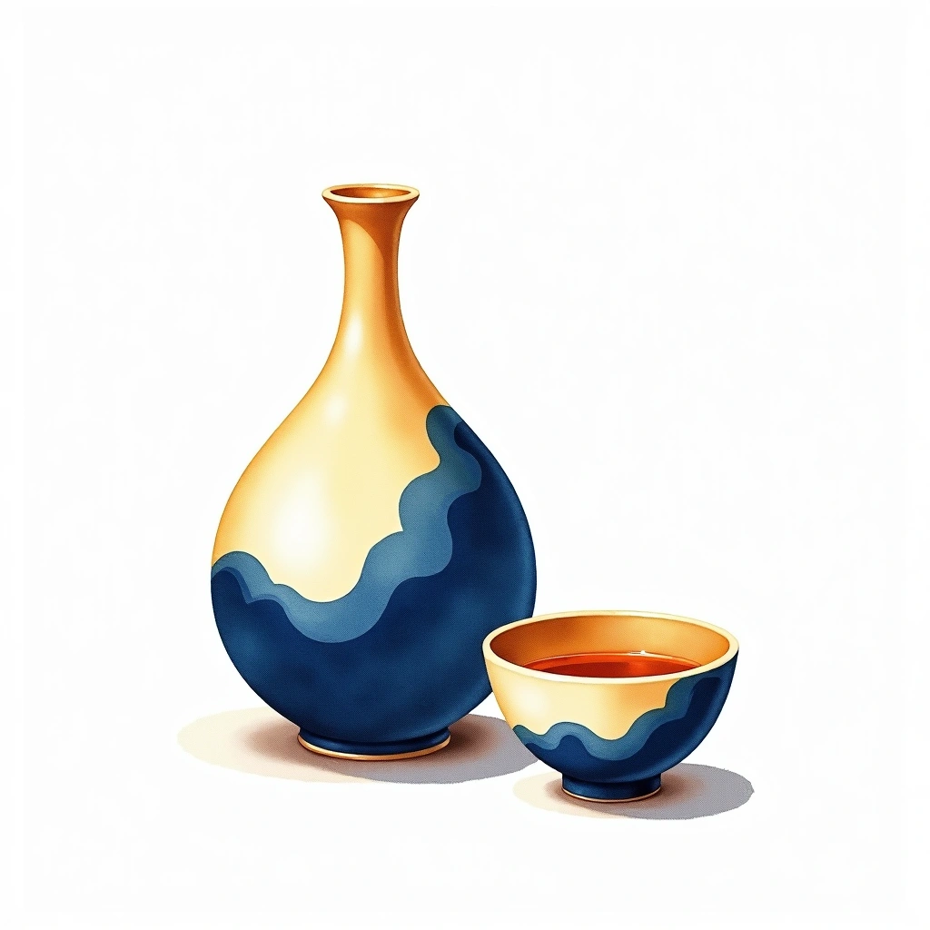 Aramasa Colors Ecru Junmai — watercolor illustration