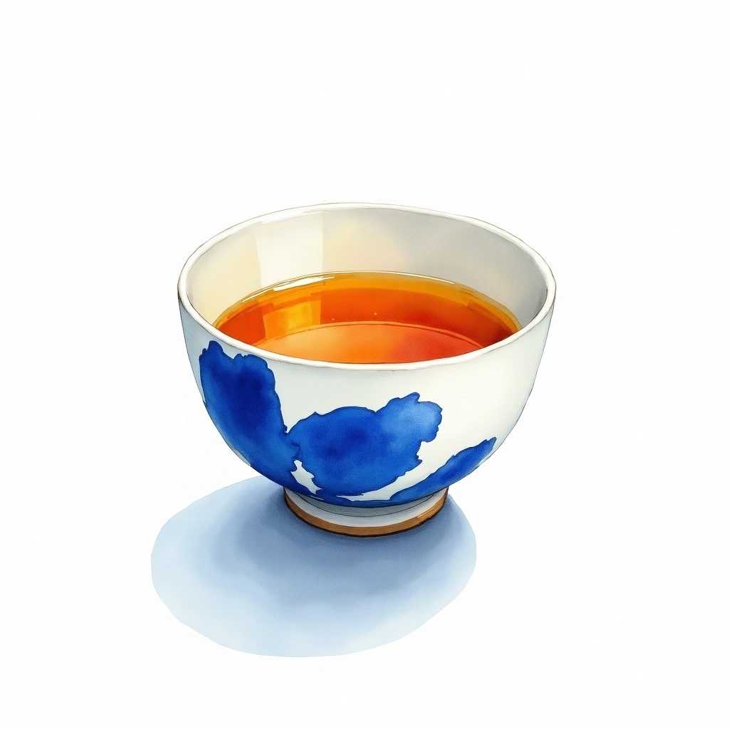 Dewazakura Dewasansan Junmai Ginjo Junmai Ginjo — watercolor illustration