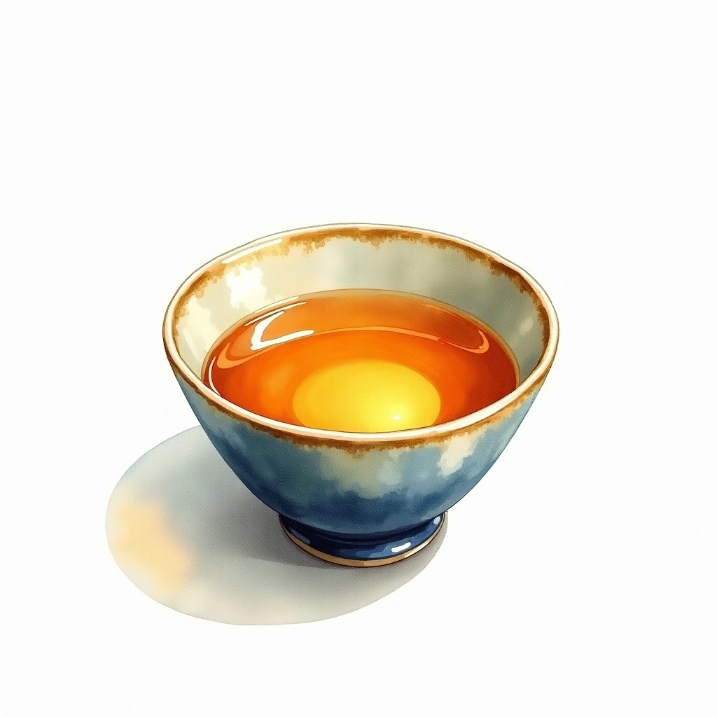 Ginjo sake grade — watercolor illustration