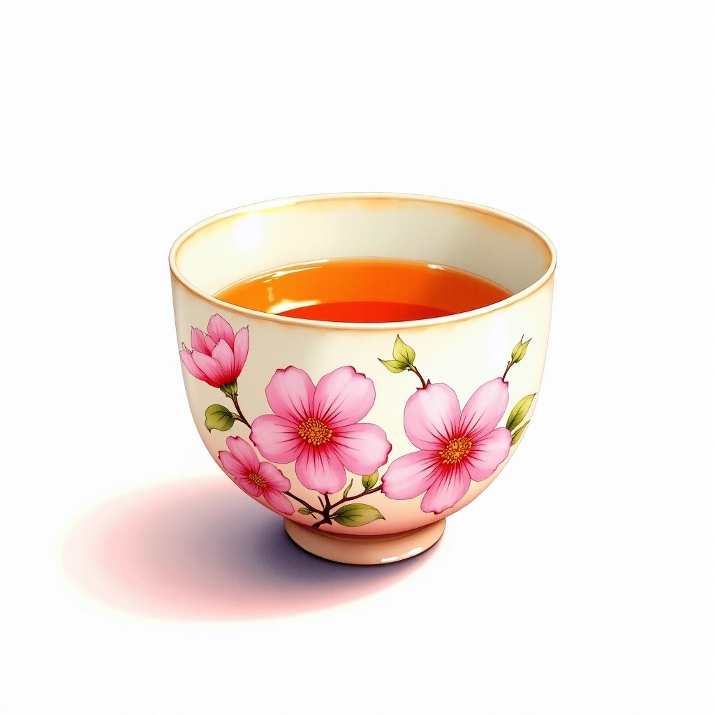 Hana no Mai Junmai Ginjo Junmai Ginjo — watercolor illustration