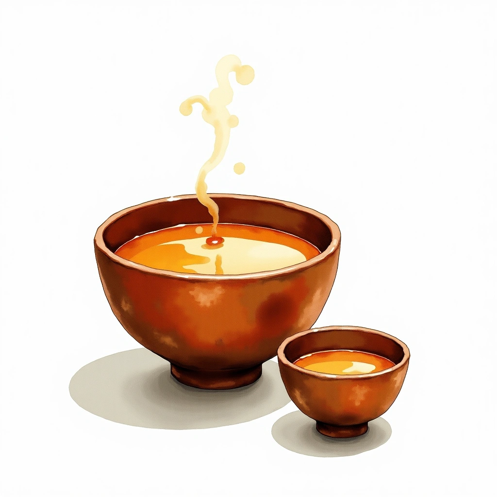 Hirotogawa Junmai Junmai — watercolor illustration