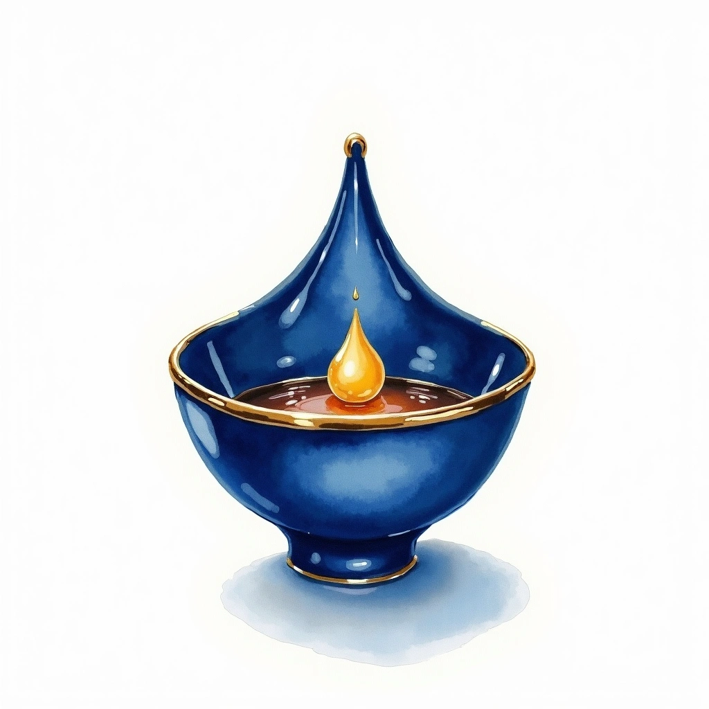 Kokuryu Shizuku Daiginjo Daiginjo — watercolor illustration