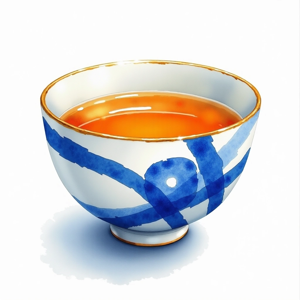 Kotsuzumi Hanafubuki Ginjo Ginjo — watercolor illustration