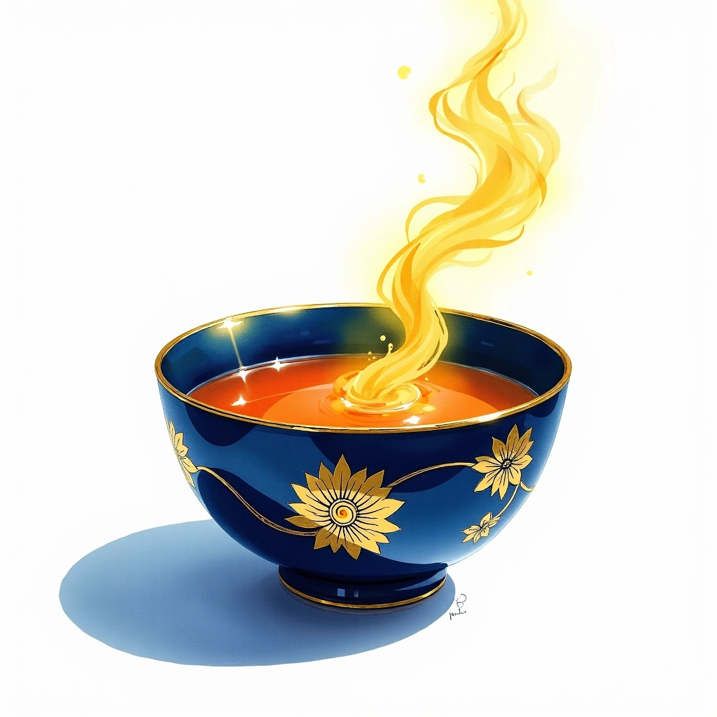 Kubota Manju Junmai Daiginjo — watercolor illustration