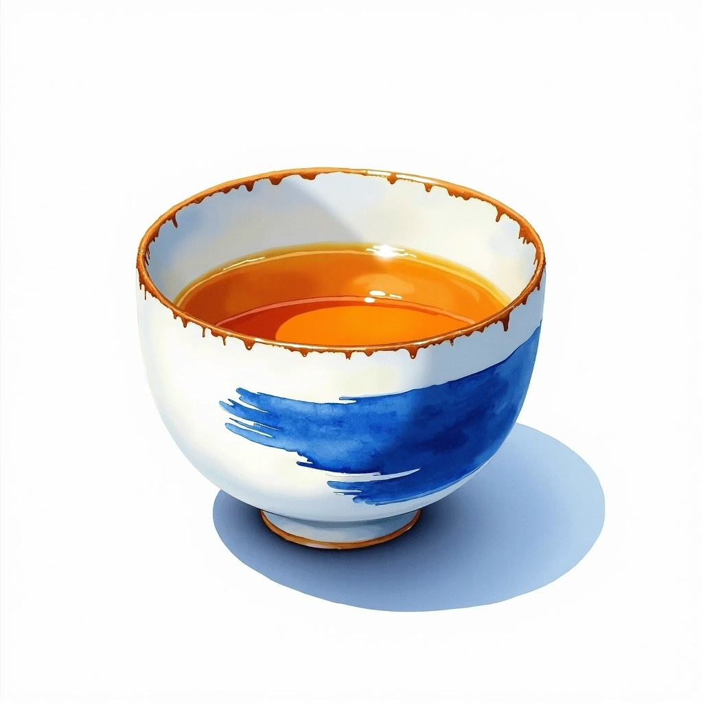 Midorikawa Junmai Ginjo Junmai Ginjo — watercolor illustration