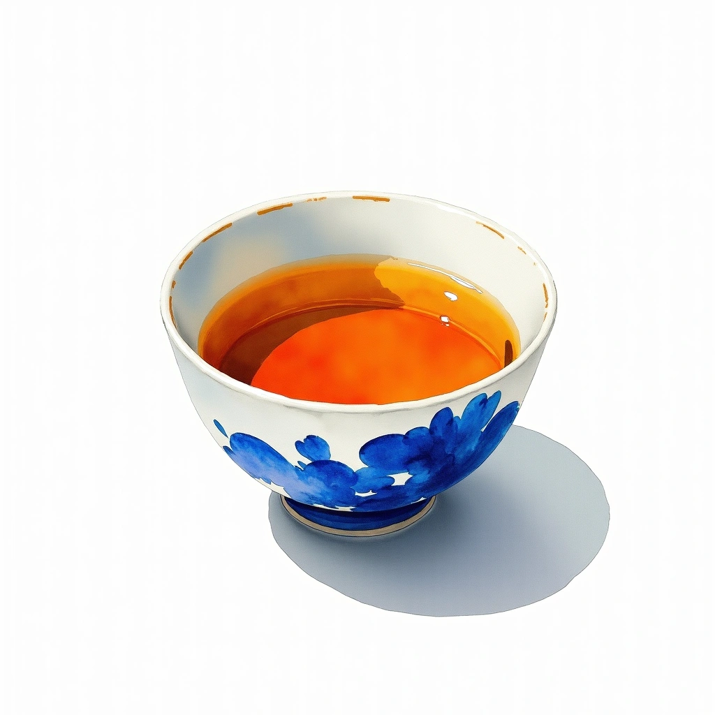 Nabeshima Harvest Moon Hiyaoroshi Junmai Ginjo — watercolor illustration