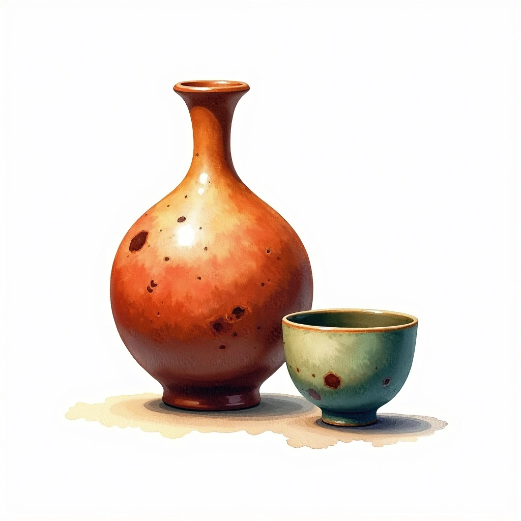 Nanbu Bijin Junmai Daiginjo Junmai Daiginjo — watercolor illustration