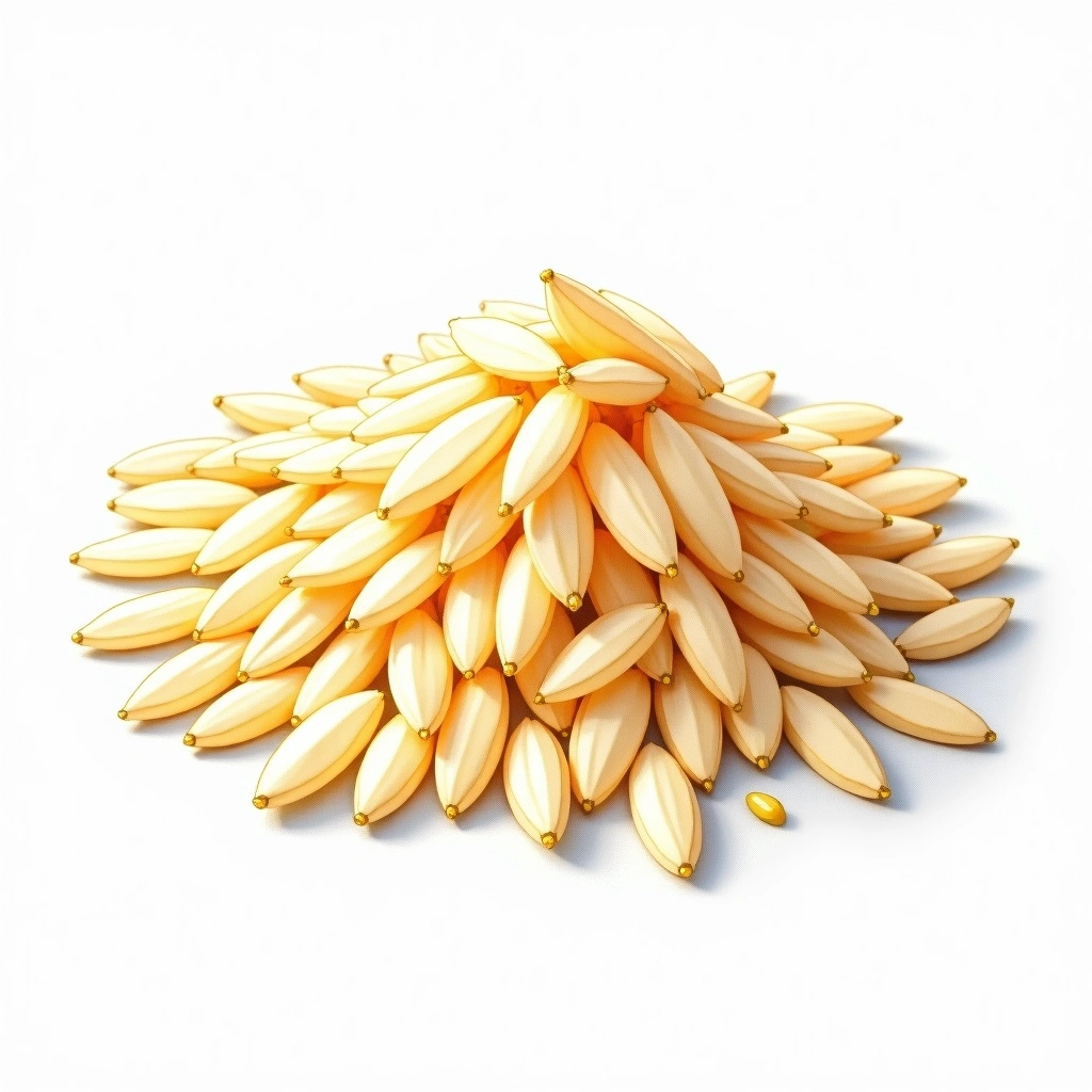 Aiyama sake rice — watercolor illustration