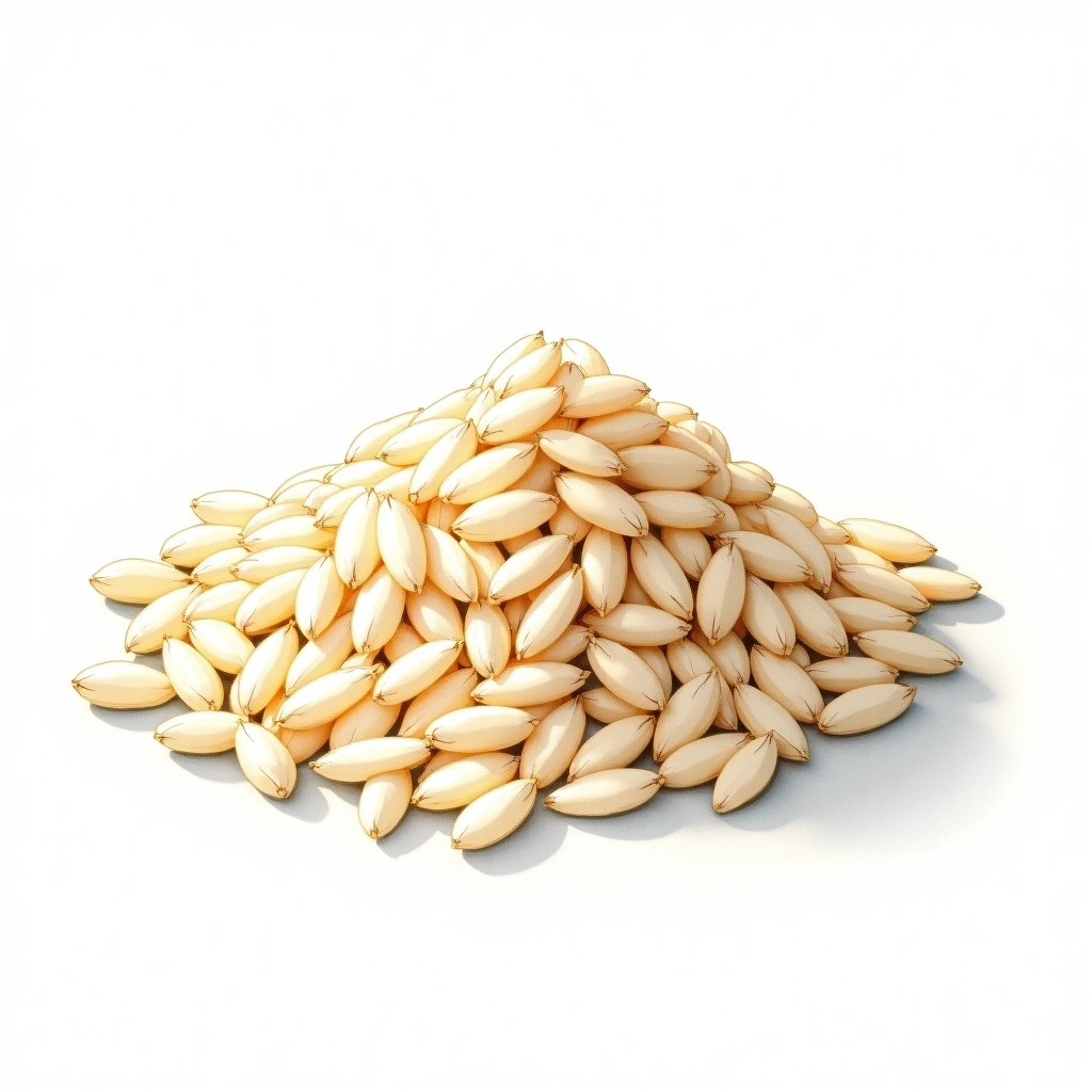 Hattan Nishiki sake rice — watercolor illustration