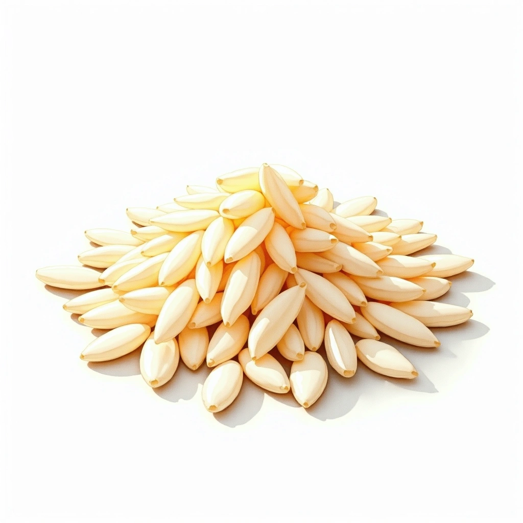 Yamada Nishiki sake rice — watercolor illustration