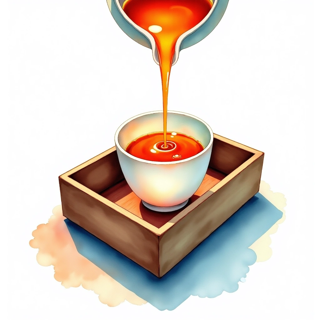 Sato no Homare Junmai Daiginjo Junmai Daiginjo — watercolor illustration