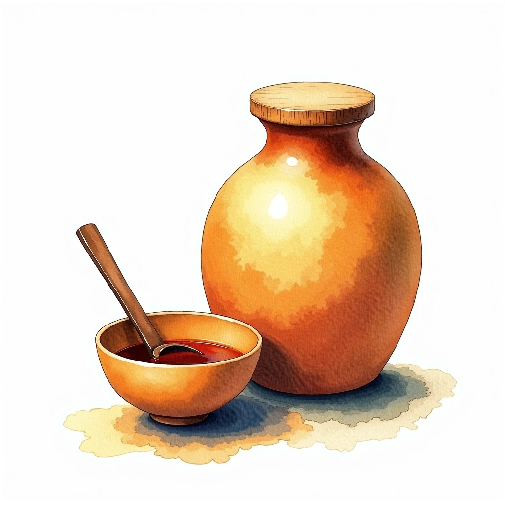 Senkin Classic Kame Junmai — watercolor illustration