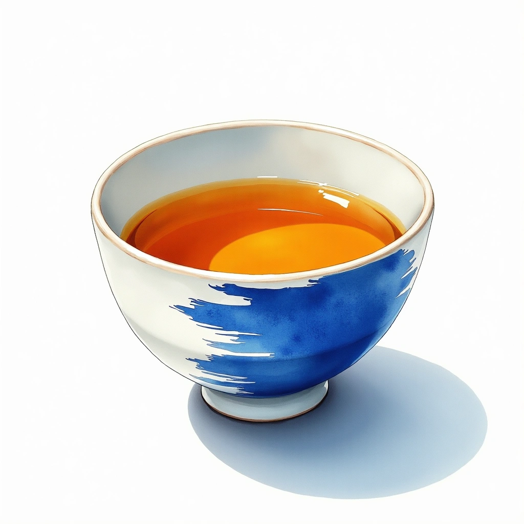 Sharaku Junmai Ginjo Junmai Ginjo — watercolor illustration