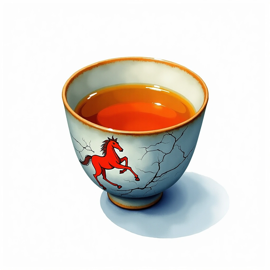 Sharaku Junmai Junmai — watercolor illustration