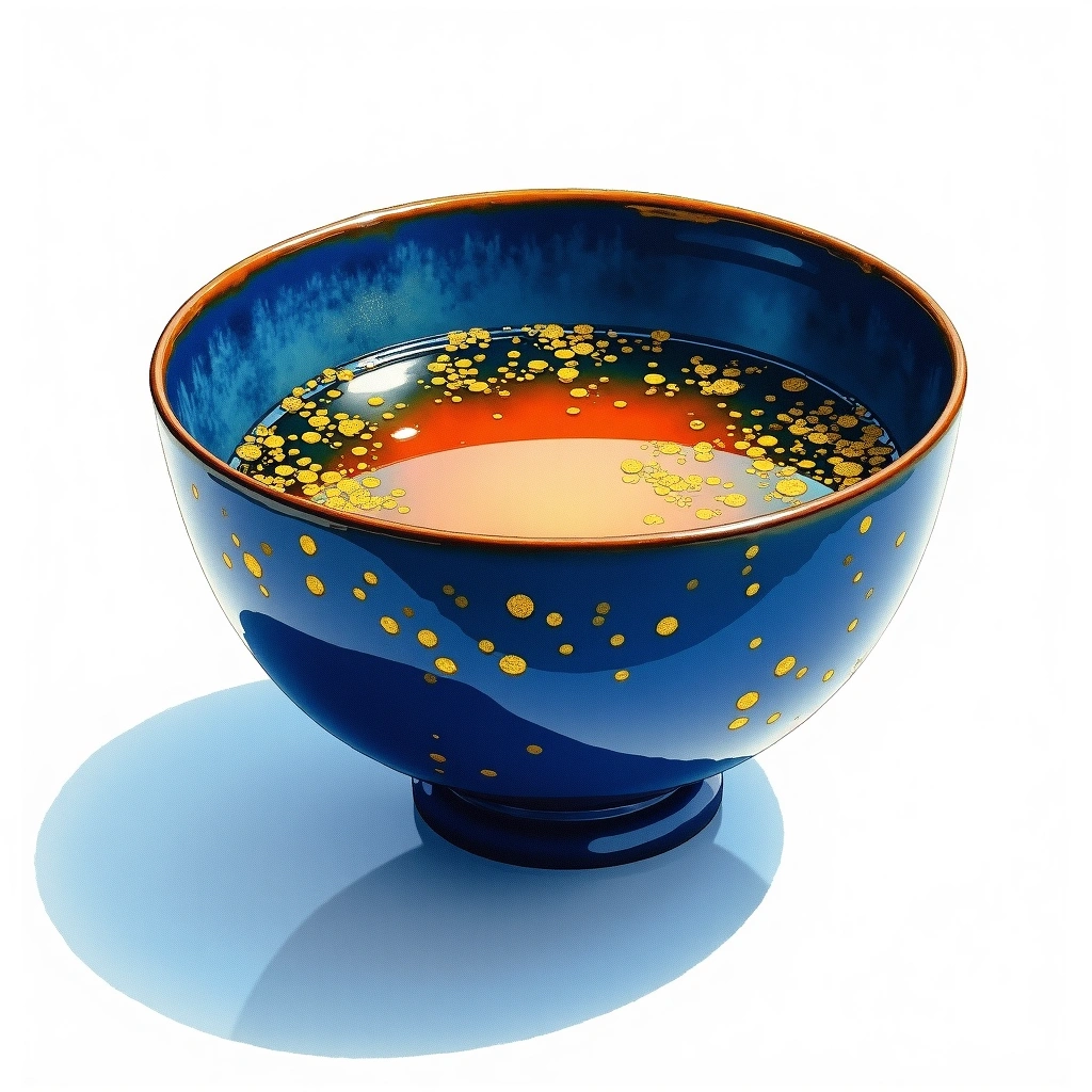 Tedorigawa Yoshidagura U Junmai Daiginjo — watercolor illustration