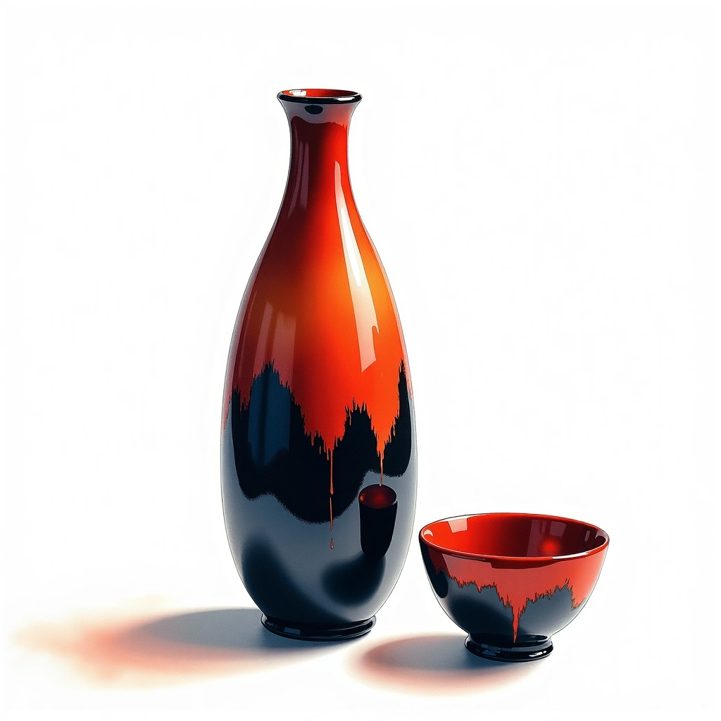 Tengumai Junmai Daiginjo Junmai Daiginjo — watercolor illustration