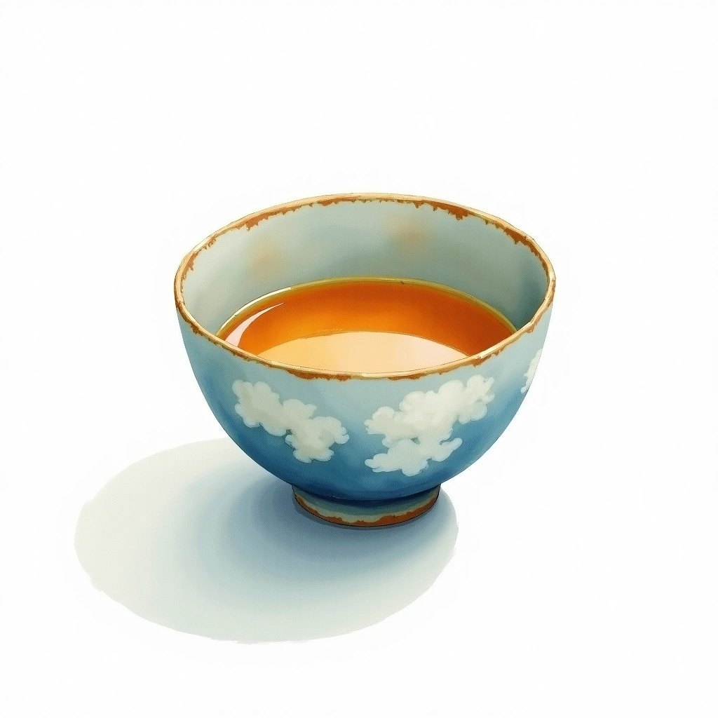 Urakasumi Junmai Junmai — watercolor illustration