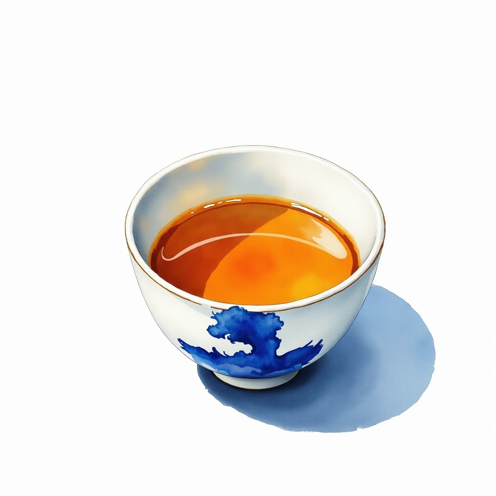 Yoshinogawa Junmai Ginjo Junmai Ginjo — watercolor illustration