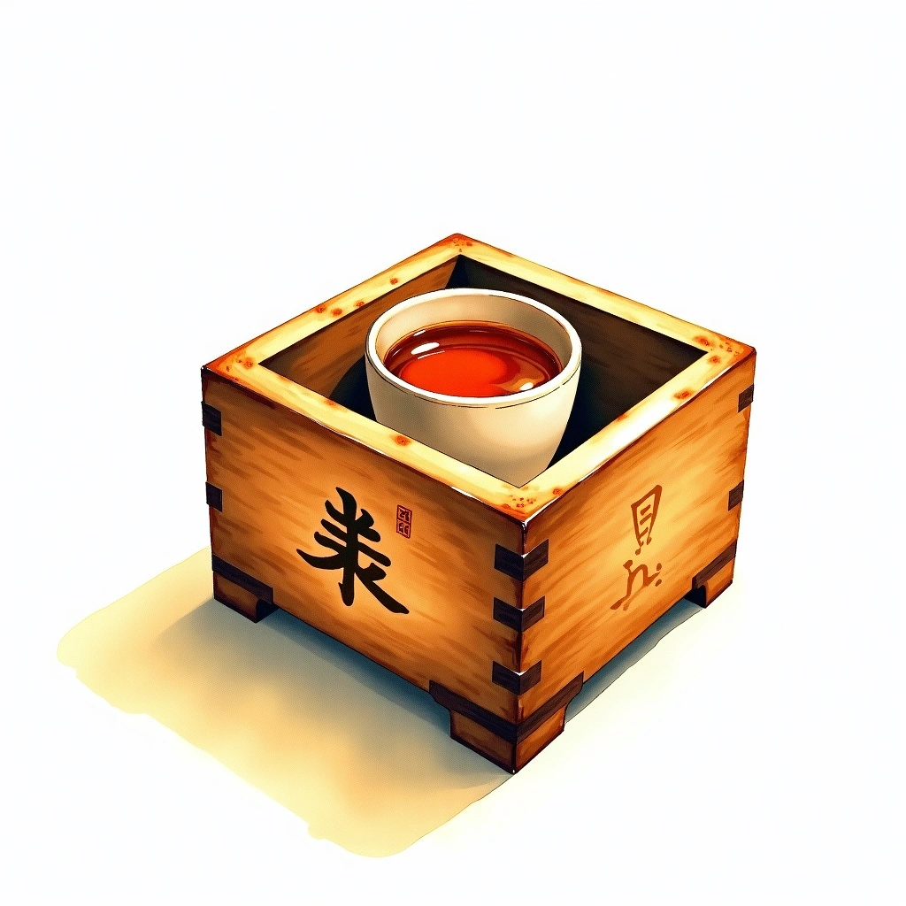 Yuho Junmai Junmai — watercolor illustration